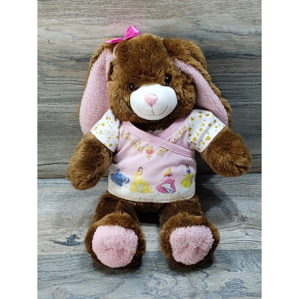 Build A Bear Dark Brown Glitter Bunny Rabbit Plush Disney Shirt